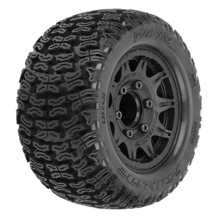 PRO1023910 1/10 Bonesaw F/R 2.8" MT Tires Mounted 12mm/14mm Black Raid (2)