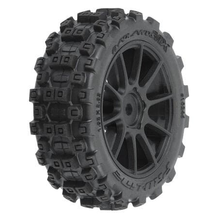 PRO1024610 Badlands MX 1.9" Buggy Tires MTD Mach-10 Black Wheels: Typhon GROM