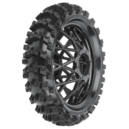 PRO1024710 1/4 Dunlop Geomax MX14 V2 Bead CR4 Rear Tire MTD Black Bullyspoke: MX