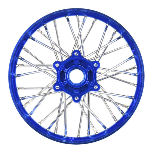 PRO283700T1 1/4 Pro-Spec Aluminum V2 Bead Rear Wheel Blue/Blue (1): Promoto-MX