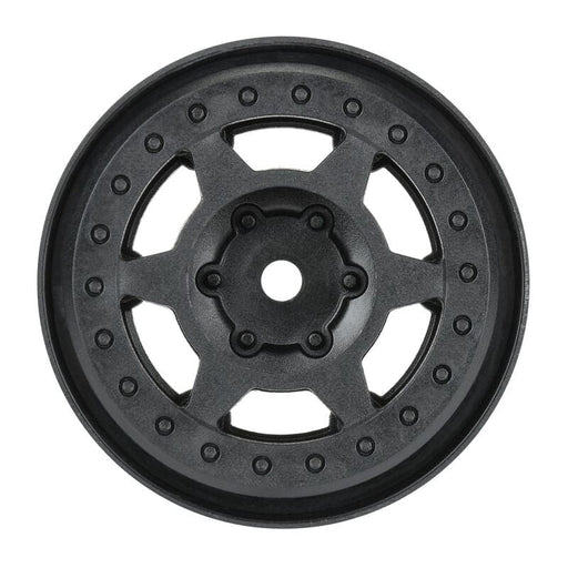 PRO284200 1/10 Holcomb F/R 1.55" 12mm Crawler Bead-Loc Wheels (2) Black