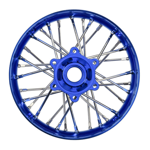 PRO284800T1 1/4 Pro-Spec Aluminum V2 Bead Rear Wheel Blue/Blue (1): Promoto-SM