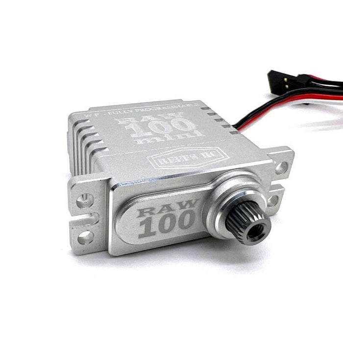 SEHREEFS134 RAW 100 Mini Digital Metal Gear Waterproof Programmable Servo, Silver