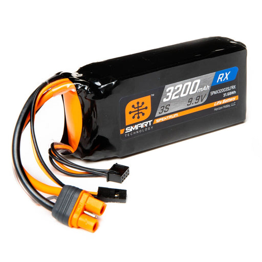 SPMX32003SLFRX 9.9V 3200mAh 3S 15C Smart LiFe ECU Battery: Universal Receiver, IC3