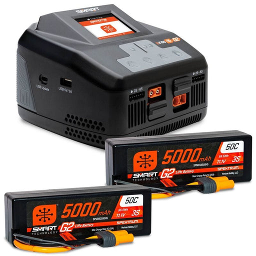 SPMXPSS650 Smart Powerstage 6S Surface Bundle: 5000mAh 3S LiPo Battery, IC5 (2) / S2100 Charger