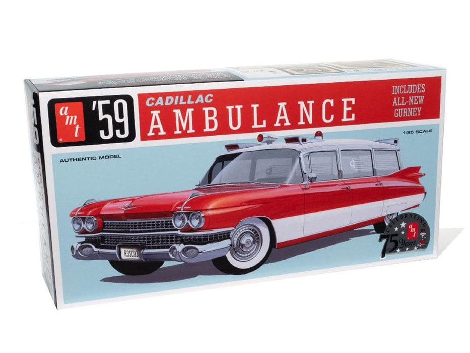 AMT1395/12 AMT 1/25 1959 Cadillac Ambulance With Gurney