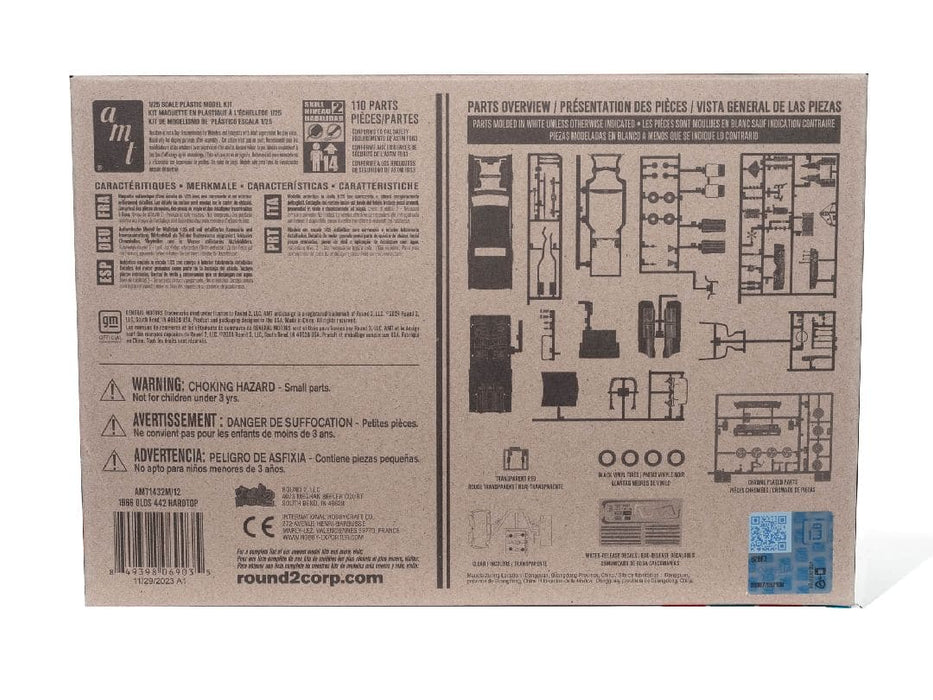 AMT1432M/12 AMT 1/25 1966 Olds 442 Hardtop Model Kit