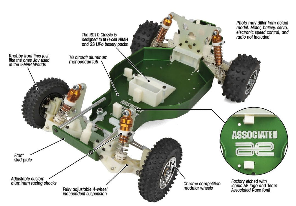 ASC6010 Team Associated 1/10 RC10 Green Masters 60th 2wd Kit