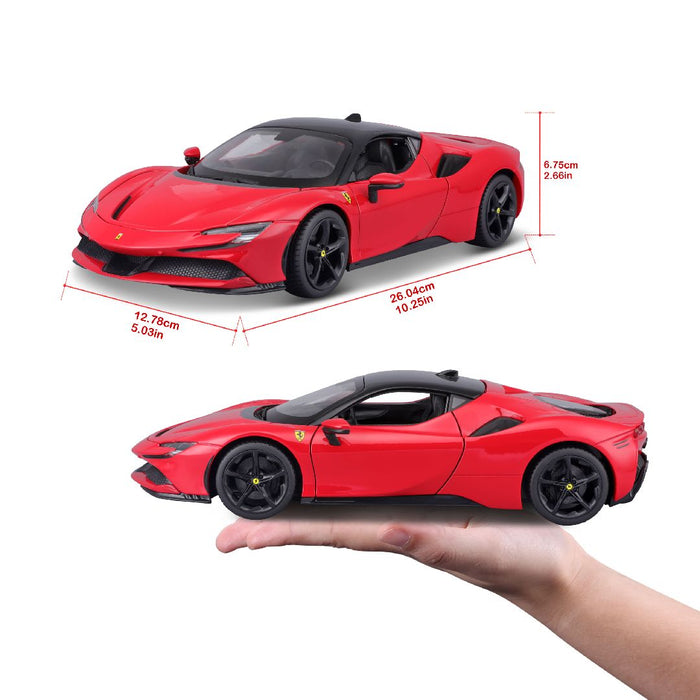 BUR18-16015 Bburago 1/18 R&P Ferrari SF90 Stradale (Red)