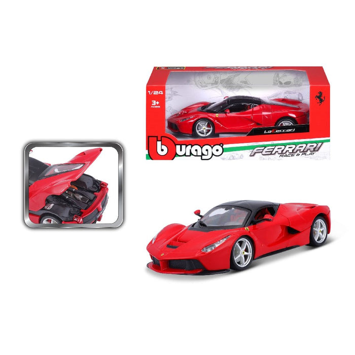 BUR18-26001 Bburago 1/24 R&P Ferrari LaFerrari (Red)