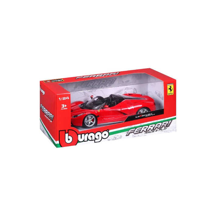 BUR18-26022 Bburago 1/24 R&P Ferrari LaFerrari Aperta (Red)