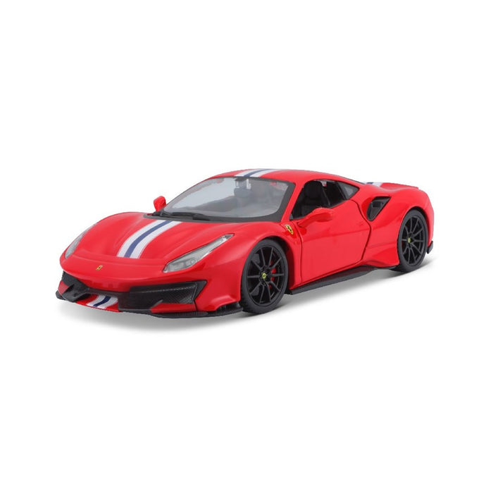 BUR18-26026 Bburago 1/24 R&P Ferrari 488 Pista (Red)