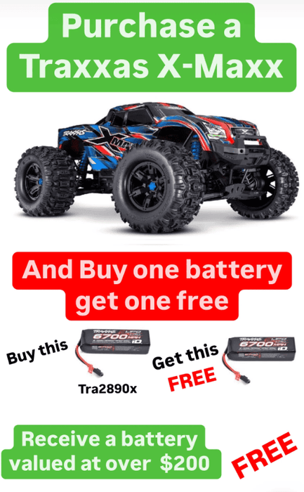 TRA77096-4BLUE Traxxas X-Maxx VXL-8s Brushless Monster Truck - Blue NEW X-Maxx 2024 will need this part # TRA2997 to run this truck ******If you do order from this BOXING WEEK sale ALL sales are final sale .