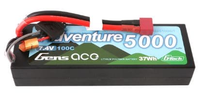 GEA502S10DGT Gens Ace 5000mAh 2S1P 7.4V 100C LiPo Deans Plug