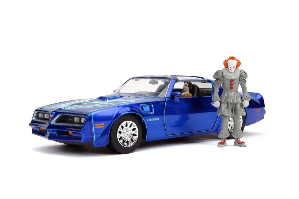 JAD31118 Jada 1/24 "Hollywood Rides" IT Chapter 2 - 1977 Pontiac Firebird with Pennywise