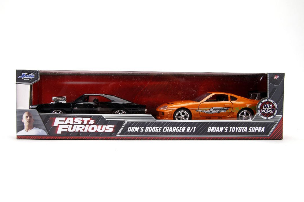 JAD31981 Jada 1/32 "Fast & Furious" Twin Pack - Dom's Dodge Charger R/T / Brian's Toyota Supra