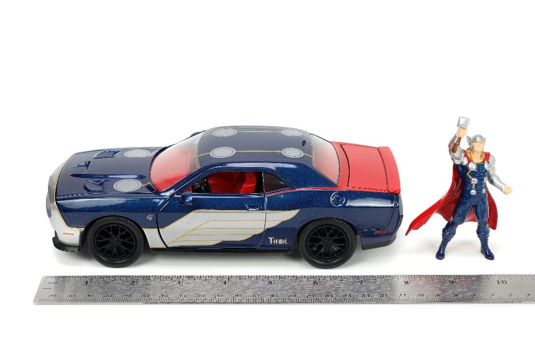 JAD32186 Jada 1/24 "Hollywood Rides" Marvel 2015 Dodge Challenger SRT8 Hellcat with THOR