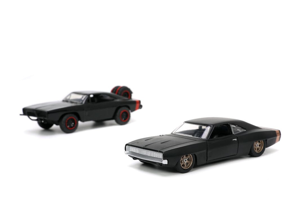 JAD32909 Jada 1/32 "Fast & Furious" Twin Pack - Dom's Dodge Charger Off Road / Dom's Dodge Charger Widebody