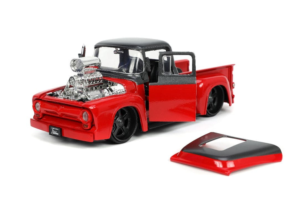 JAD33019 Jada 1/24 "Just Trucks" 1956 Ford F-100 Pickup with Rack