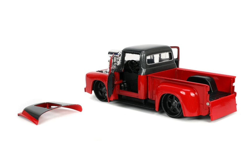 JAD33019 Jada 1/24 "Just Trucks" 1956 Ford F-100 Pickup with Rack