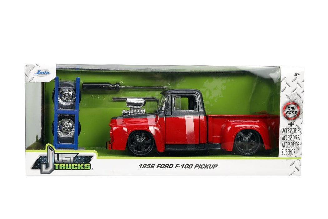 JAD33019 Jada 1/24 "Just Trucks" 1956 Ford F-100 Pickup with Rack