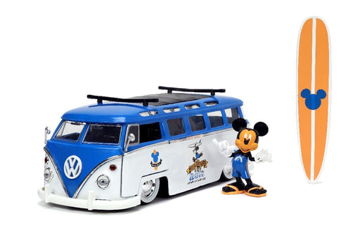 JAD33179 Jada 1/24 "Hollywood Rides" Disney 1962 VW Bus w/ Mickey Mouse