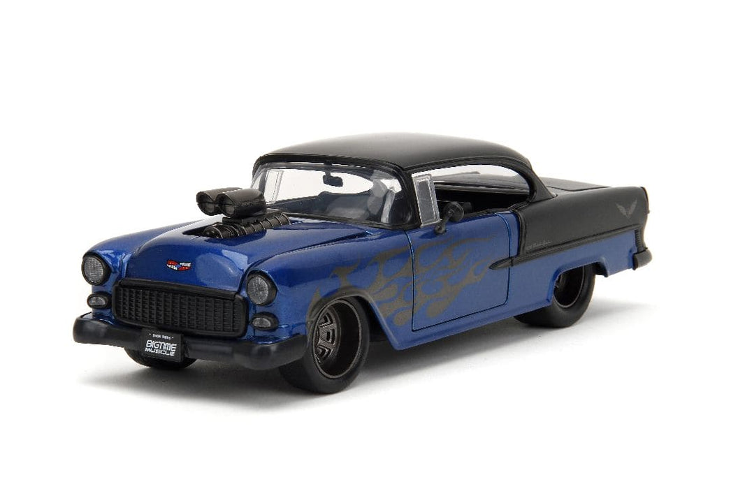 JAD34721 Jada 1/24 "BIGTIME Muscle" 1955 Chevy Bel Air - Metallic Blue Primer/Black