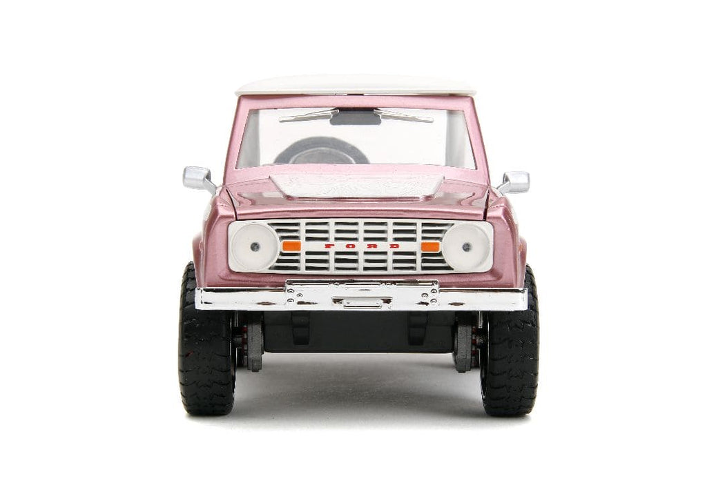 JAD34896 Jada 1/24 "Pink Slips" 1973 Ford Bronco - Metallic Pink