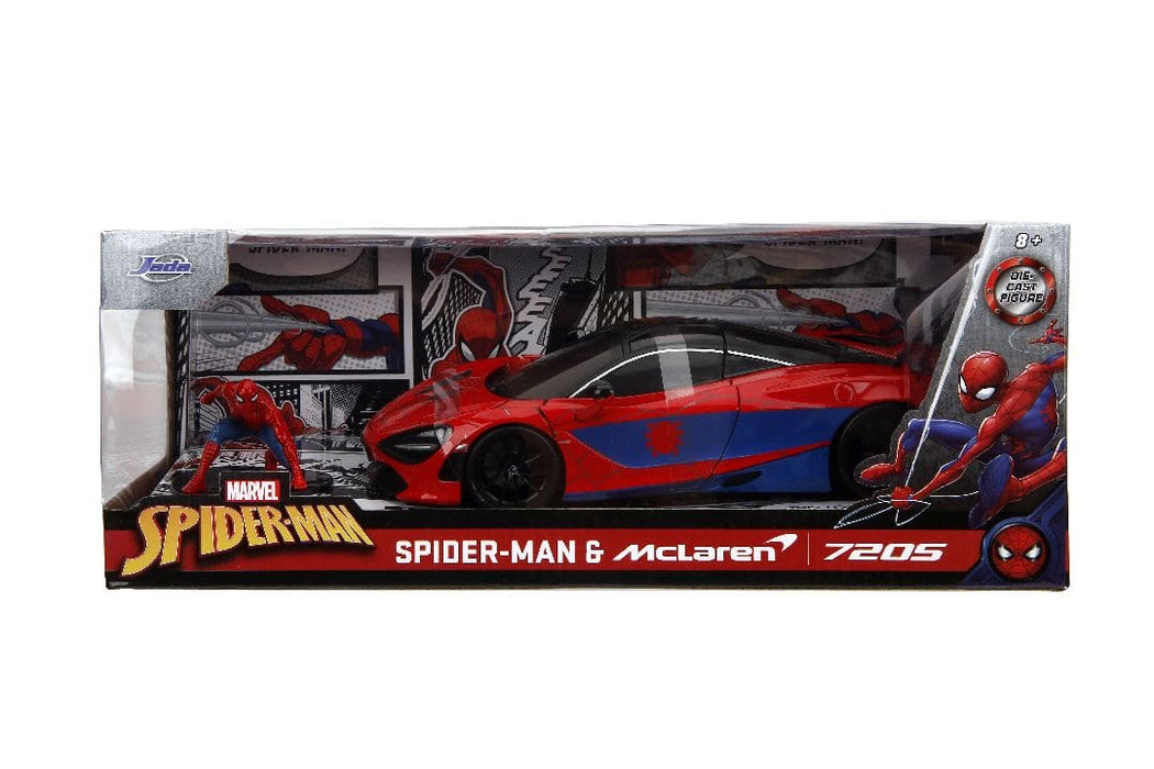 JAD35764 Jada 1/24 "Hollywood Rides" - Marvel McLaren 720S w/ Spider-Man