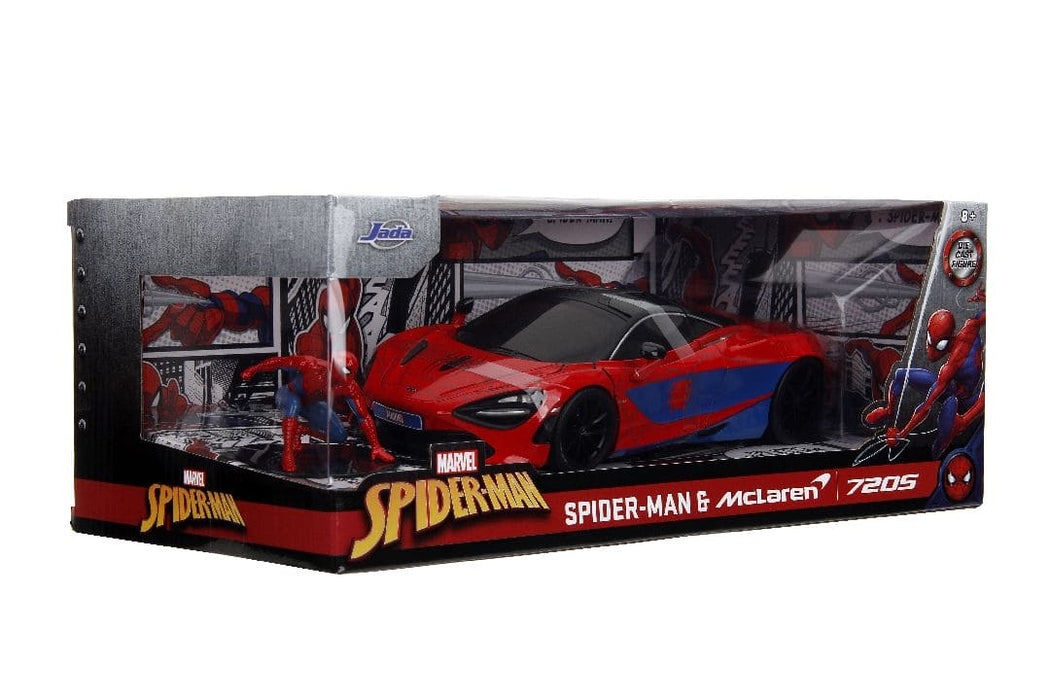 JAD35764 Jada 1/24 "Hollywood Rides" - Marvel McLaren 720S w/ Spider-Man