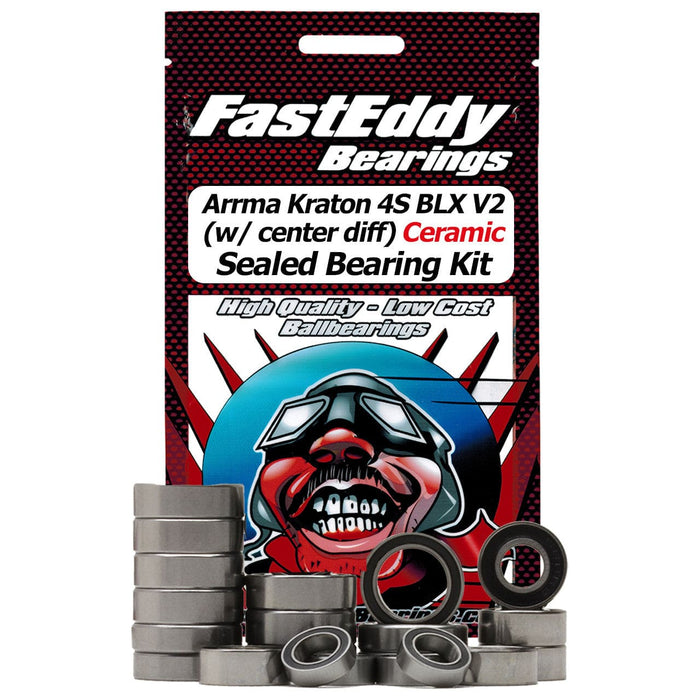 TFE9010 Fast Eddy Arrma Kraton 4S BLX V2 Ceramic Sealed Bearing Kit