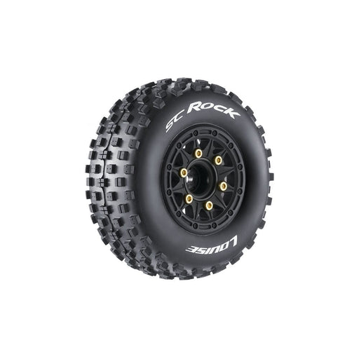 LOULT3229SB Louise R/C SC-Rock 2.2/3.0" - 12,14,17mm Rem Hex Blk Wheels(2)