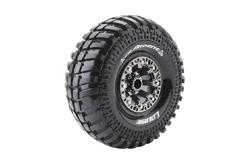 LOULT3237VBC Louise R/C CR-Ardent 2.2"-12mm Hex Black/Chrome Wheels (2)