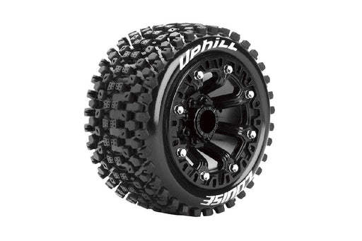 LOULT3279SB Louise R/C ST-Uphill 2.2"-12mm Hex Black Wheels (Front/Rear)(2)