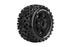 LOULT3297B Louise R/C X-Uphill 4.3" Black Wheels (For X-Maxx)(2)