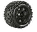 LOULT3326BH Louise R/C MT-Uphill 3.8"-1/2" Offset,17mm Hex Black Wheels(2)