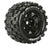 LOULT3327BH Louise R/C MT-Mcross 3.8"-1/2" Offset,17mm Hex Black Wheels(2)