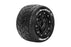 LOULT3328SB Louise R/C MT-Rocket on Black Wheels (2) for Traxxas Maxx