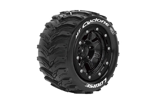 LOULT3331SB Louise R/C MT-Cyclone on Black Wheels (2) for Traxxas Maxx