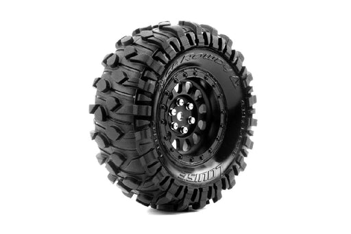 LOULT3347VB Louise R/C CR-Rowdy 1.9" Class 1-12mm Hex on Black Wheels (2)