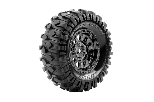 LOULT3347VBC Louise R/C CR-Rowdy 1.9" Class 1-12mm Hex Black/Chrome Whls (2)