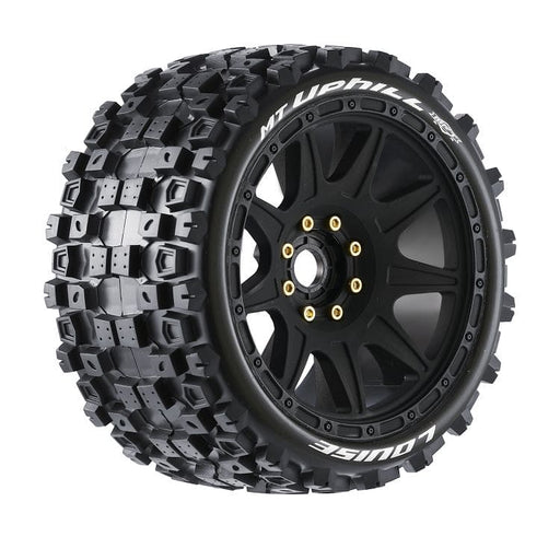 LOULT3354SB Louise R/C MT-Uphill Speed 4.3" on Rem Hex Black Wheels (2)