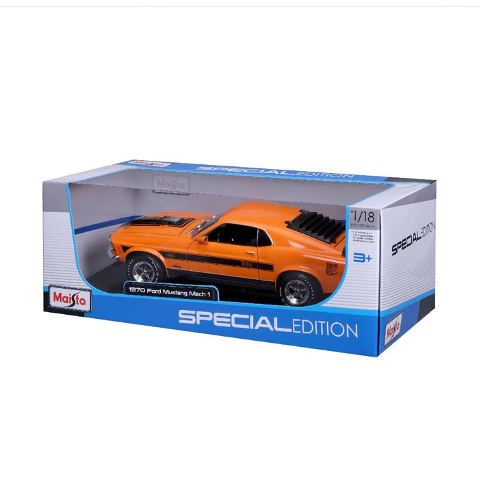 MAI31453 Maisto 1/18 SE 1970 Ford Mustang Mach 1 (Orange)