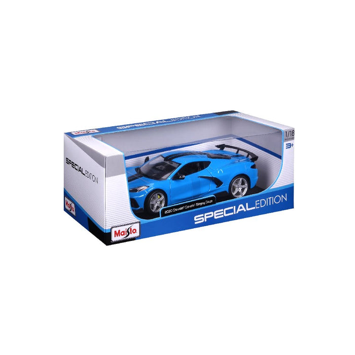 MAI31455 Maisto 1/18 SE 2020 Chev Corvette Stingray Z51 (Blue)