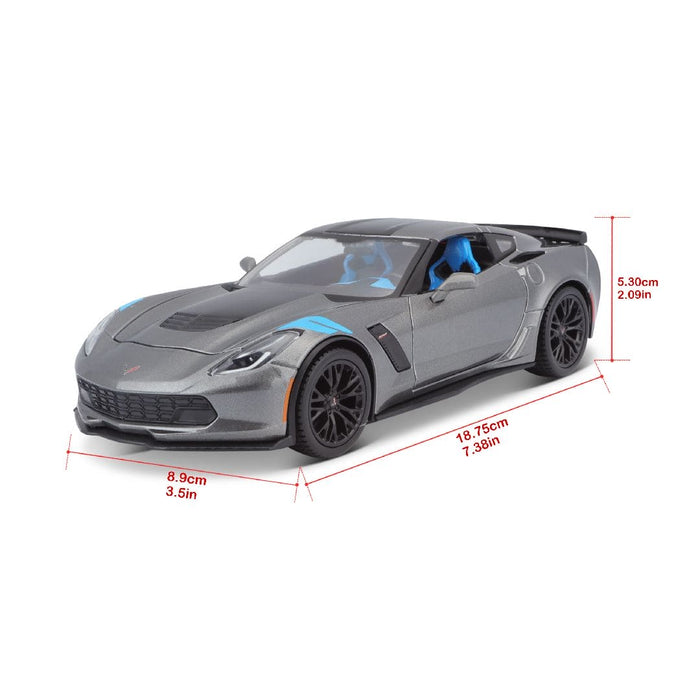 MAI31516 Maisto 1/24 SE 2017 Chevrolet Corvette Grand Sport (Grey)