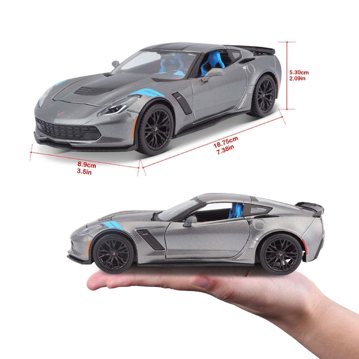 MAI31516 Maisto 1/24 SE 2017 Chevrolet Corvette Grand Sport (Grey)