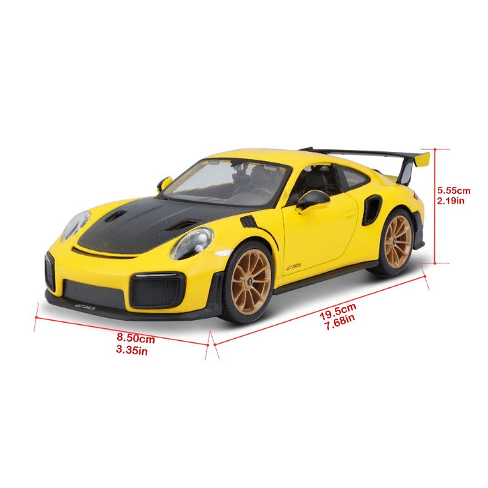 MAI31523 Maisto 1/24 SE 2018 Porsche 911 GT2 RS (Yellow/Black)