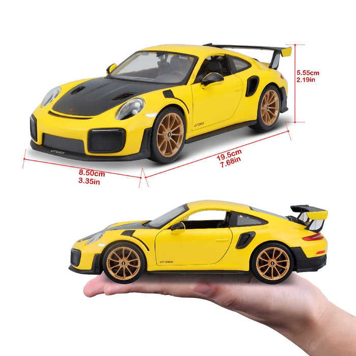 MAI31523 Maisto 1/24 SE 2018 Porsche 911 GT2 RS (Yellow/Black)