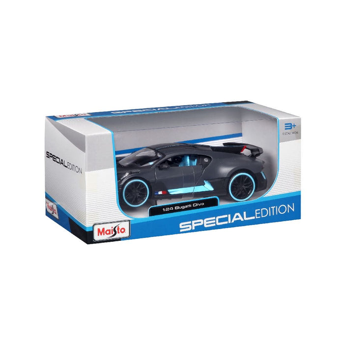 MAI31526 Maisto 1/24 SE Bugatti Divo (Charcoal/Blue)