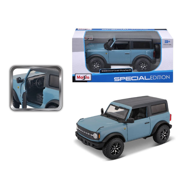 MAI31530-BLUE Maisto 1/24 SE 2021 Ford Bronco Badlands 2 dr. (A51 Blue)